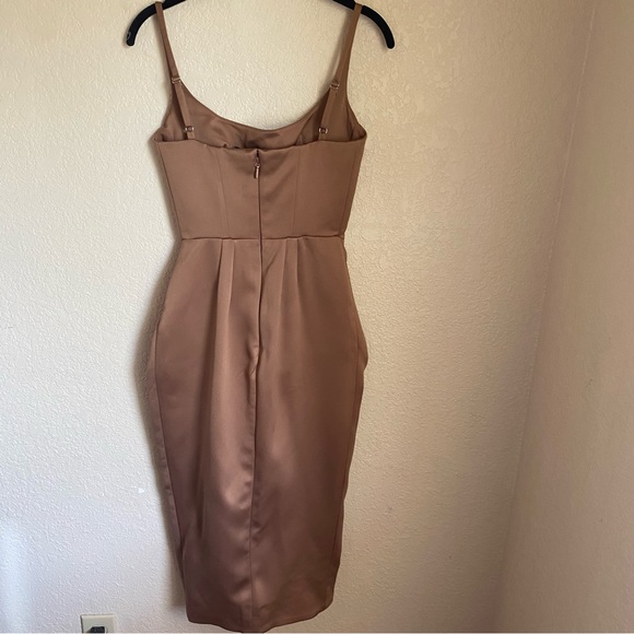 House Of CB Bianca Dress in Mocha size XS NWOT - Picture 6 of 16
